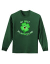 My First St. Patrick's Day Adult Long Sleeve Dark T-Shirt-TooLoud-Dark-Green-Small-Davson Sales