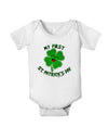 My First St. Patrick's Day Baby Romper Bodysuit-Baby Romper-TooLoud-White-06-Months-Davson Sales