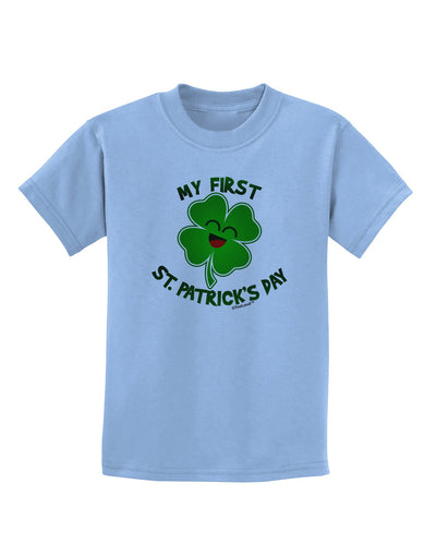 My First St. Patrick's Day Childrens T-Shirt-Childrens T-Shirt-TooLoud-Light-Blue-X-Small-Davson Sales