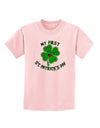 My First St. Patrick's Day Childrens T-Shirt-Childrens T-Shirt-TooLoud-PalePink-X-Small-Davson Sales