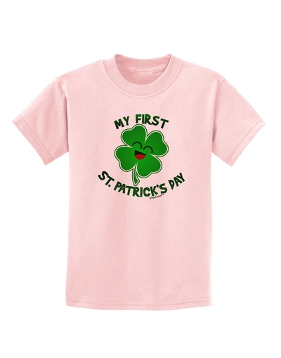 My First St. Patrick's Day Childrens T-Shirt-Childrens T-Shirt-TooLoud-PalePink-X-Small-Davson Sales