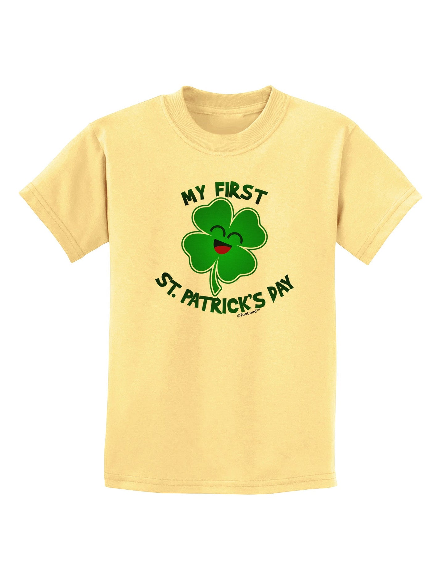 My First St. Patrick's Day Childrens T-Shirt-Childrens T-Shirt-TooLoud-Daffodil-Yellow-X-Small-Davson Sales
