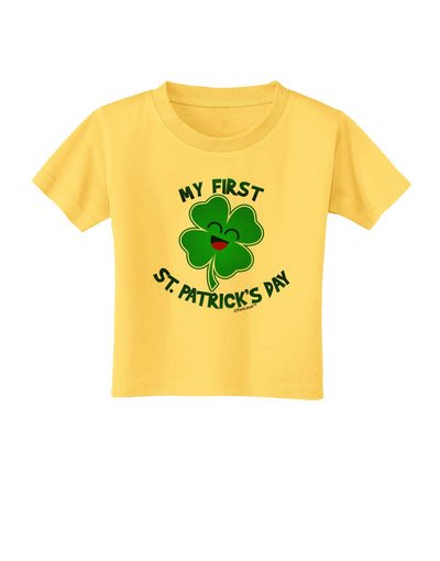 My First St. Patrick's Day Toddler T-Shirt-Toddler T-Shirt-TooLoud-Yellow-2T-Davson Sales