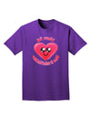 My First Valentine's Day Adult Dark T-Shirt-Mens T-Shirt-TooLoud-Purple-Small-Davson Sales