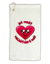 My First Valentine's Day Micro Terry Gromet Golf Towel 16 x 25 inch-Golf Towel-TooLoud-White-Davson Sales