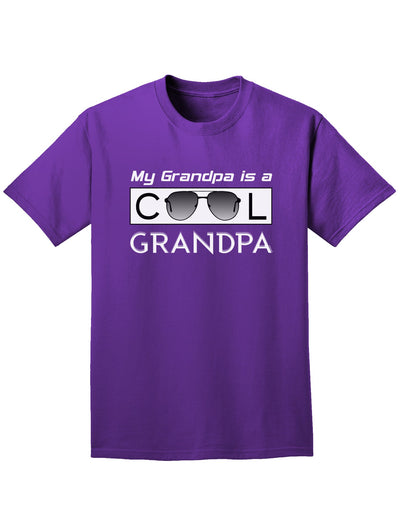 My Grandpa is a Cool Grandpa Adult Dark T-Shirt-Mens T-Shirt-TooLoud-Purple-Small-Davson Sales