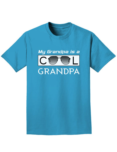 My Grandpa is a Cool Grandpa Adult Dark T-Shirt-Mens T-Shirt-TooLoud-Turquoise-Small-Davson Sales