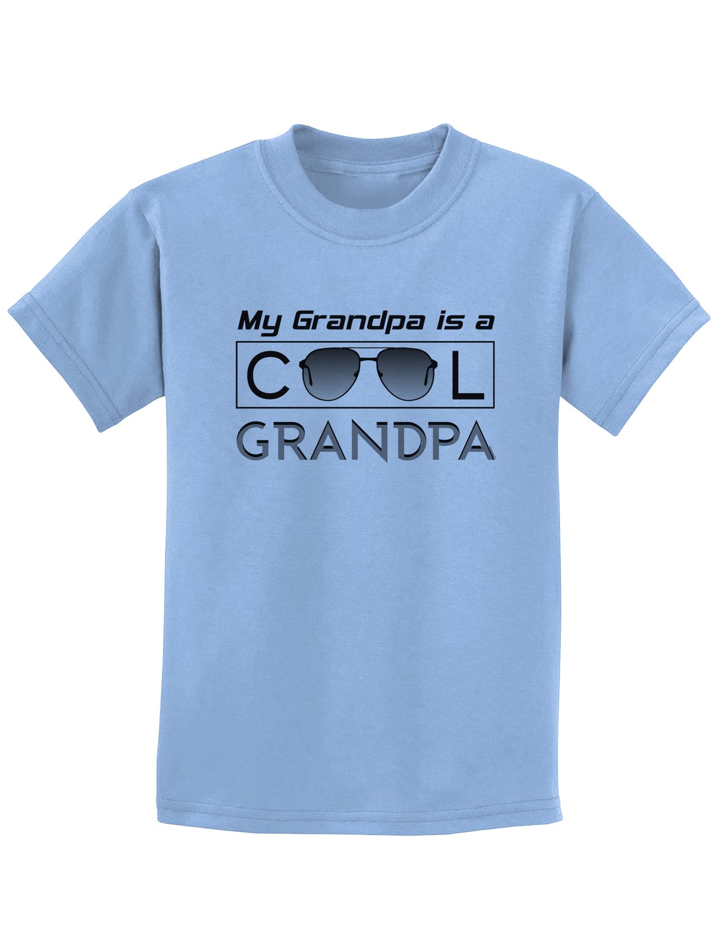 My Grandpa is a Cool Grandpa Childrens T-Shirt-Childrens T-Shirt-TooLoud-Light-Blue-X-Small-Davson Sales