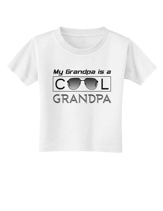 My Grandpa is a Cool Grandpa Toddler T-Shirt-Toddler T-Shirt-TooLoud-White-2T-Davson Sales