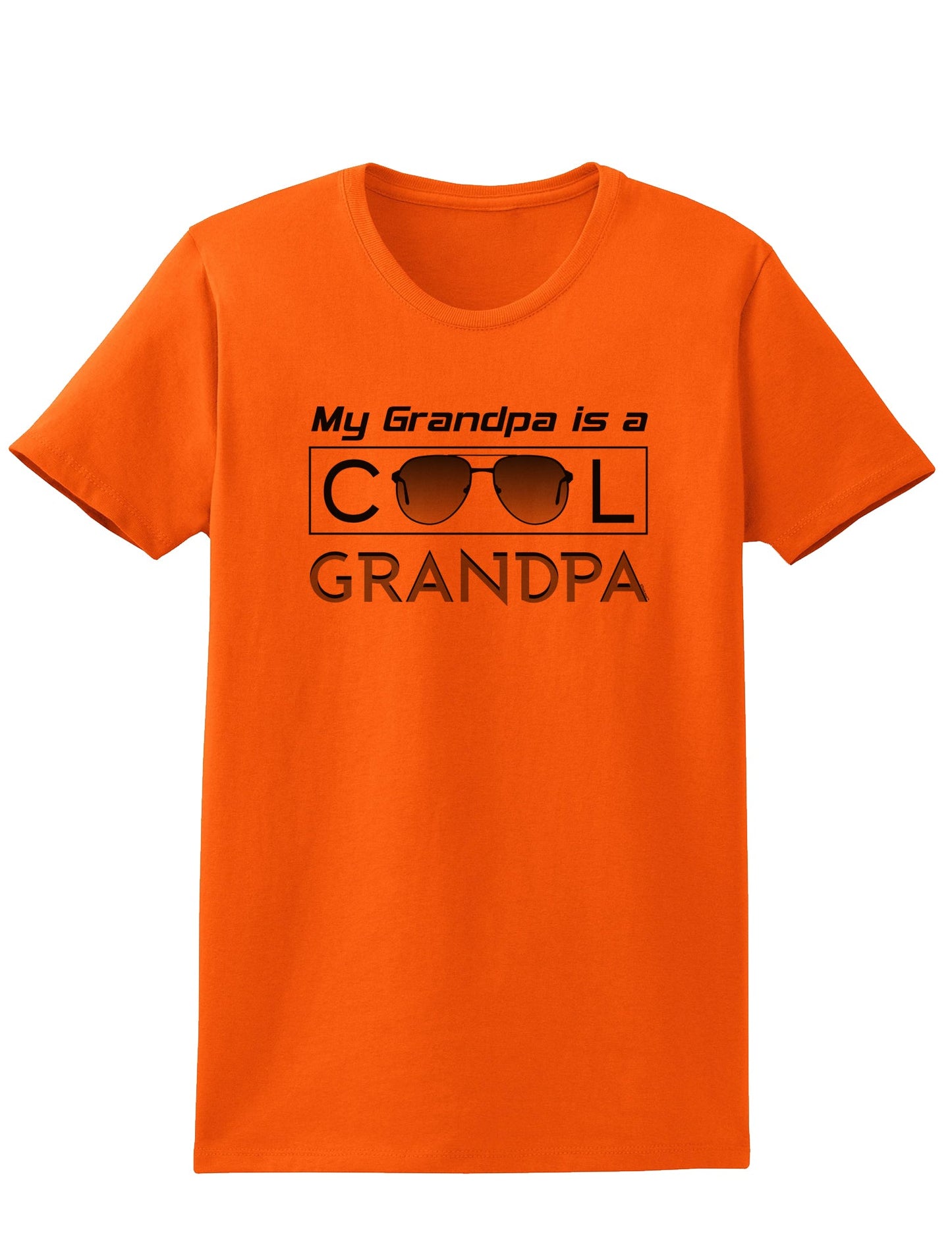 My Grandpa is a Cool Grandpa Womens T-Shirt-Womens T-Shirt-TooLoud-Orange-X-Small-Davson Sales
