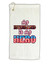 My Husband is My Hero - Armed Forces Micro Terry Gromet Golf Towel 16 x 25 inch by TooLoud-Golf Towel-TooLoud-White-Davson Sales