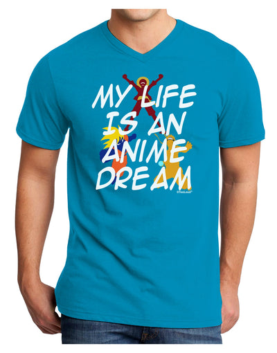 My Life Is An Anime Dream Adult Dark V-Neck T-Shirt by TooLoud-TooLoud-Turquoise-Small-Davson Sales