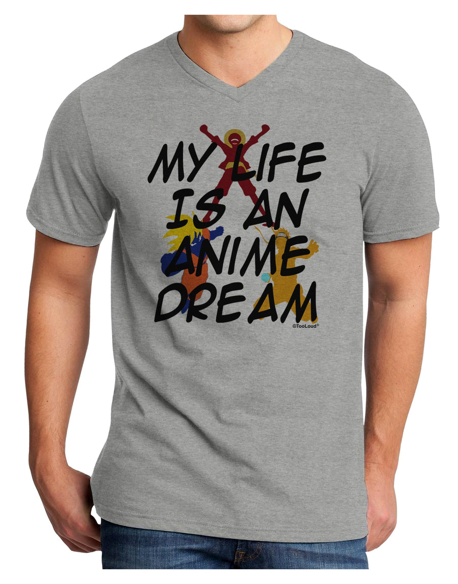 My Life Is An Anime Dream Adult V-Neck T-shirt by TooLoud-Mens V-Neck T-Shirt-TooLoud-White-Small-Davson Sales