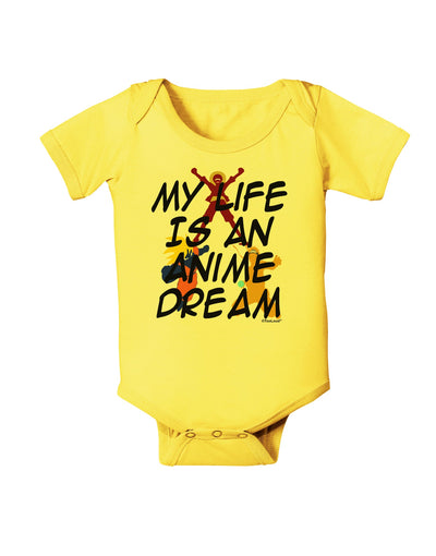 My Life Is An Anime Dream Baby Romper Bodysuit by TooLoud-TooLoud-Yellow-06-Months-Davson Sales