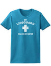 My Lifeguard Walks On Water Easter Womens Dark T-Shirt - Ladies-TooLoud-Turquoise-X-Small-Davson Sales