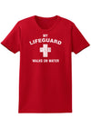 My Lifeguard Walks On Water Easter Womens Dark T-Shirt - Ladies-TooLoud-Red-X-Small-Davson Sales