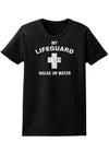 My Lifeguard Walks On Water Easter Womens Dark T-Shirt - Ladies-TooLoud-Black-X-Small-Davson Sales