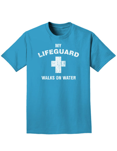 My Lifeguard Walks on Water Easter Adult Dark T-Shirts-TooLoud-Turquoise-Small-Davson Sales