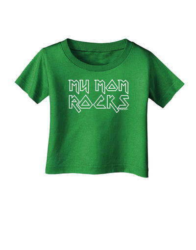 My Mom Rocks - Mother's Day Infant T-Shirt Dark-Infant T-Shirt-TooLoud-Clover-Green-06-Months-Davson Sales