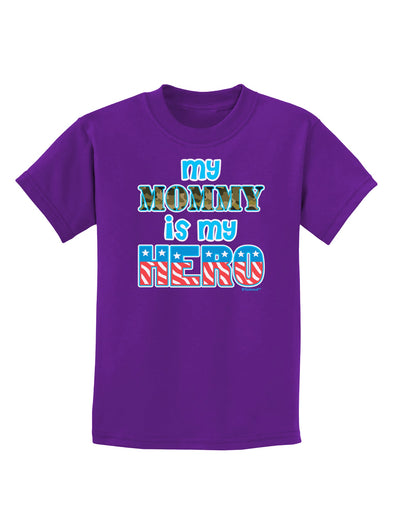 My Mommy is My Hero - Childrens Dark T-Shirt by TooLoud-Childrens T-Shirt-TooLoud-Purple-X-Small-Davson Sales