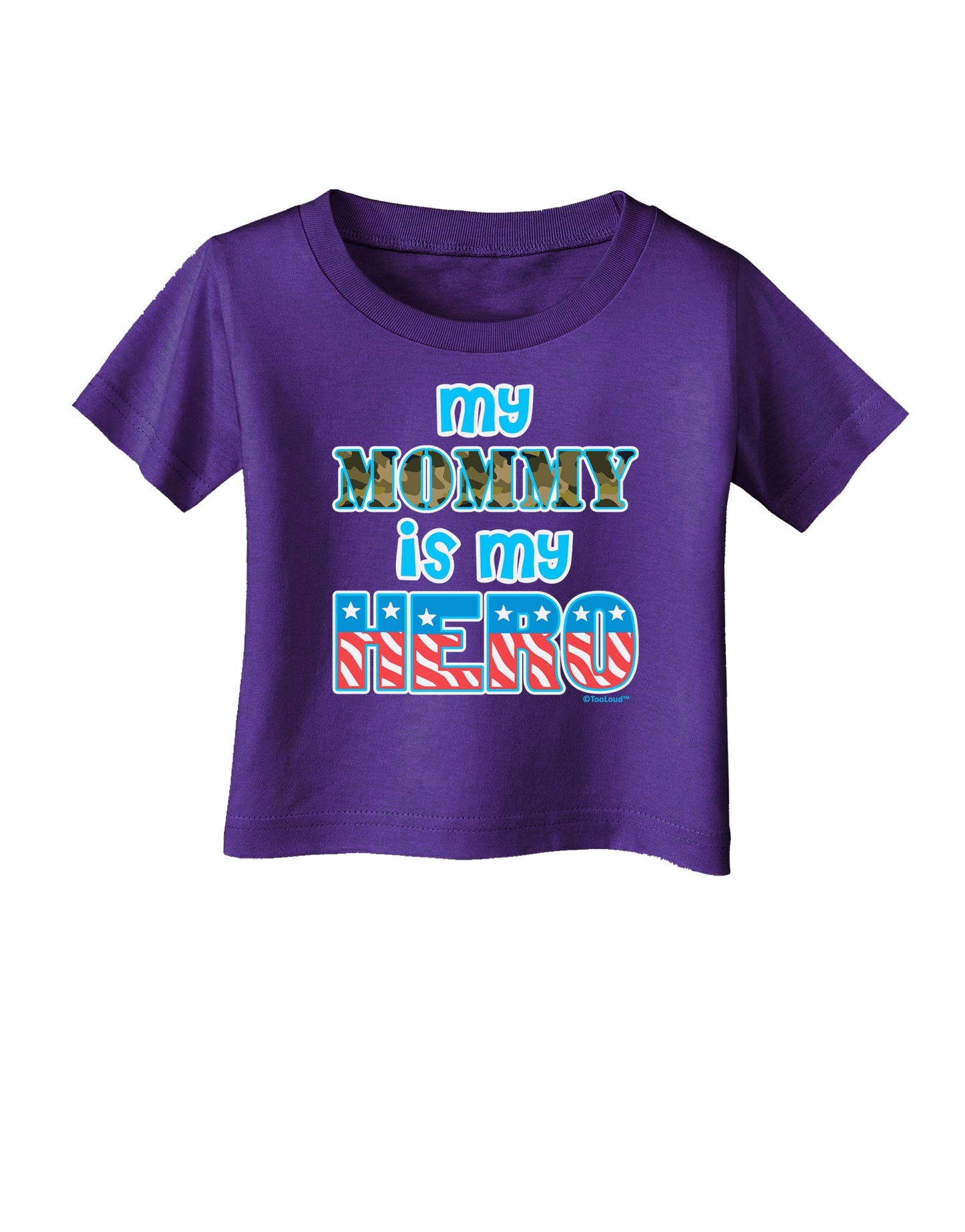 My Mommy is My Hero - Infant T-Shirt Dark by TooLoud-Infant T-Shirt-TooLoud-Purple-06-Months-Davson Sales