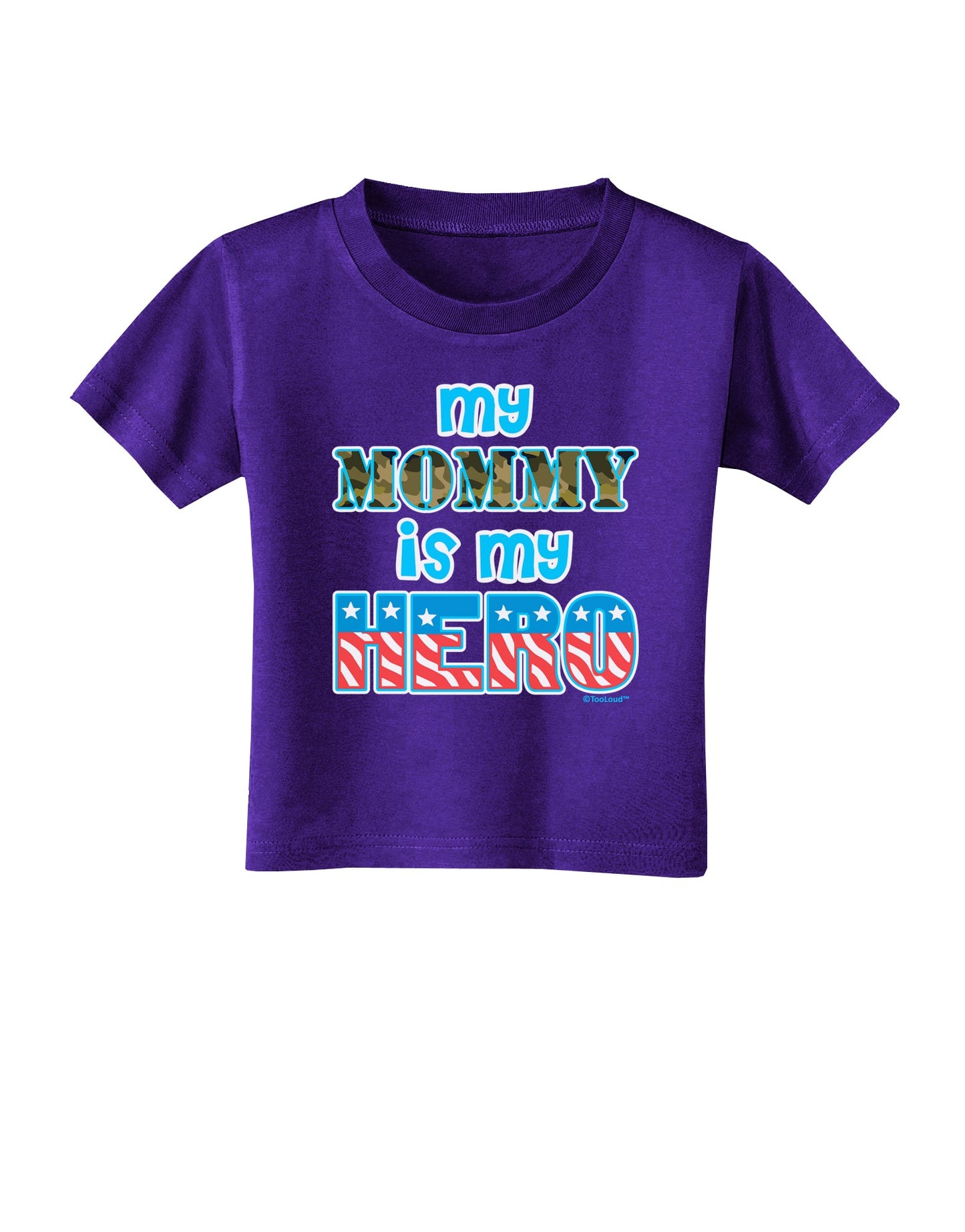 My Mommy is My Hero - Toddler T-Shirt Dark by TooLoud-Toddler T-Shirt-TooLoud-Purple-2T-Davson Sales