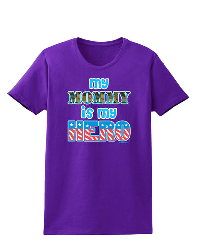 My Mommy is My Hero - Womens Dark T-Shirt by TooLoud-Womens T-Shirt-TooLoud-Purple-X-Small-Davson Sales