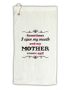 My Mother Comes Out Micro Terry Gromet Golf Towel 16 x 25 inch-Golf Towel-TooLoud-White-Davson Sales