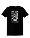 My Son Has the Most Awesome Dad in the World Womens Dark T-Shirt-Womens T-Shirt-TooLoud-Black-X-Small-Davson Sales