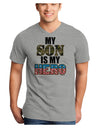 My Son is My Hero - Armed Forces Adult V-Neck T-shirt by TooLoud-Mens V-Neck T-Shirt-TooLoud-HeatherGray-Small-Davson Sales