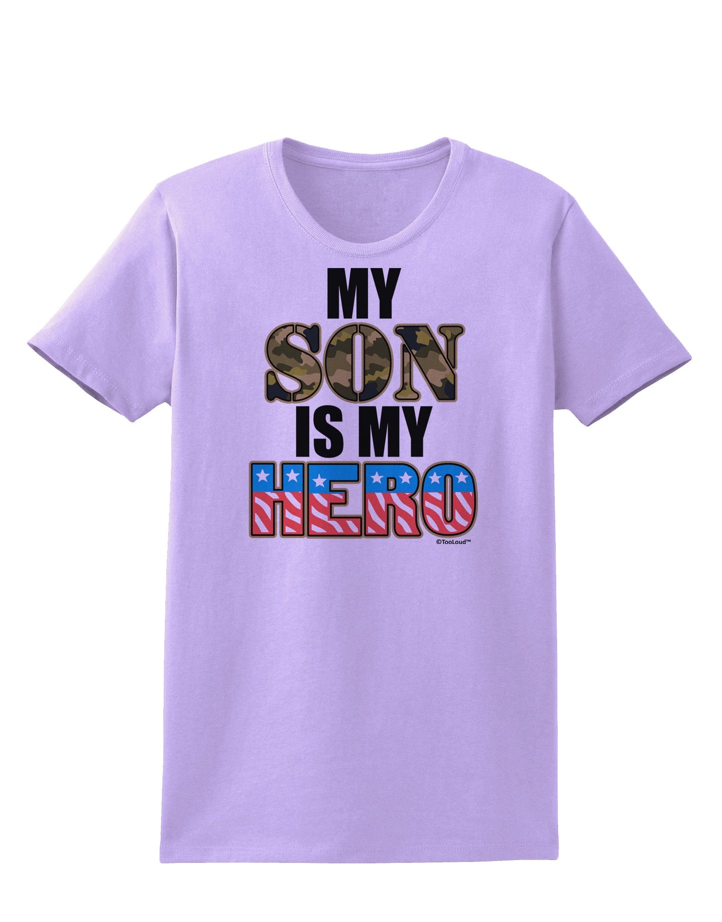 My Son is My Hero - Armed Forces Womens T-Shirt by TooLoud-Womens T-Shirt-TooLoud-Lavender-X-Small-Davson Sales