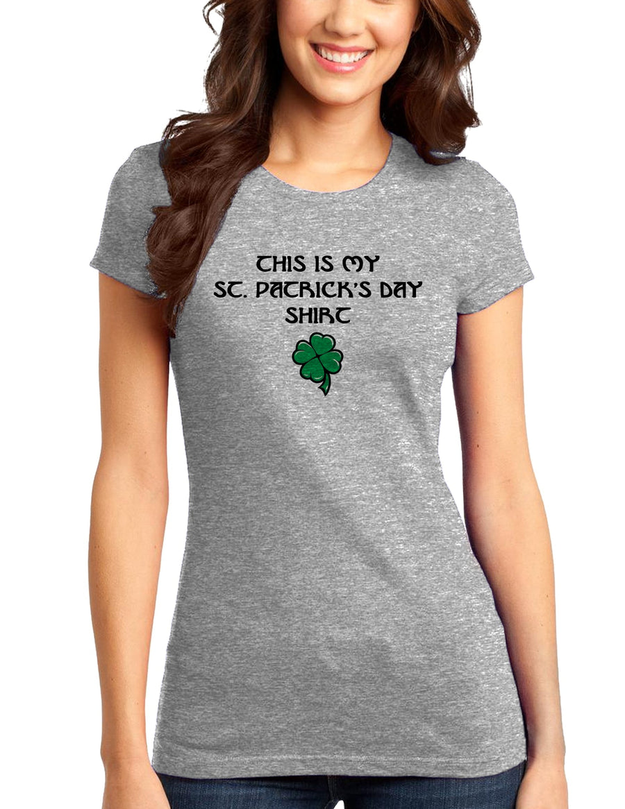 My St Patricks Day Shirt Adult Womens St. Patrick's Day Ladies Juniors T-Shirt-Womens Juniors T-Shirt-TooLoud-White-Small-Davson Sales