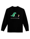 My T-Rex Ate Your Stick Family - Color Adult Long Sleeve Dark T-Shirt by TooLoud-TooLoud-Black-Small-Davson Sales