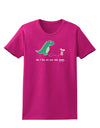 My T-Rex Ate Your Stick Family - Color Womens Dark T-Shirt by TooLoud-Womens T-Shirt-TooLoud-Hot-Pink-Small-Davson Sales