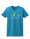 My T-Rex Ate Your Stick Family - Color Womens Dark T-Shirt by TooLoud-Womens T-Shirt-TooLoud-Turquoise-X-Small-Davson Sales