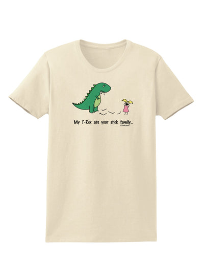 My T-Rex Ate Your Stick Family - Color Womens T-Shirt by TooLoud-Womens T-Shirt-TooLoud-Natural-X-Small-Davson Sales