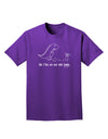 My T-Rex Ate Your Stick Family - Line Adult Dark T-Shirt by TooLoud-Mens T-Shirt-TooLoud-Purple-Small-Davson Sales