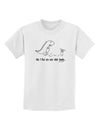 My T-Rex Ate Your Stick Family - Line Childrens T-Shirt by TooLoud-Childrens T-Shirt-TooLoud-White-X-Small-Davson Sales