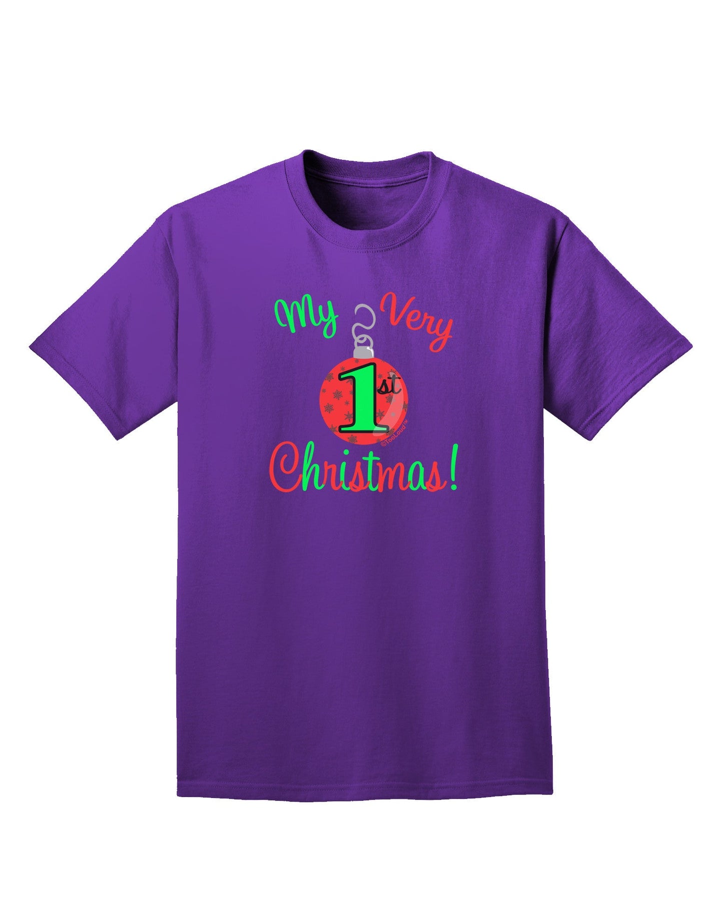 My Very 1st Christmas Adult Dark T-Shirt-Mens T-Shirt-TooLoud-Purple-Small-Davson Sales