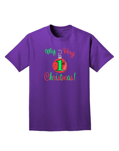 My Very 1st Christmas Adult Dark T-Shirt-Mens T-Shirt-TooLoud-Purple-Small-Davson Sales