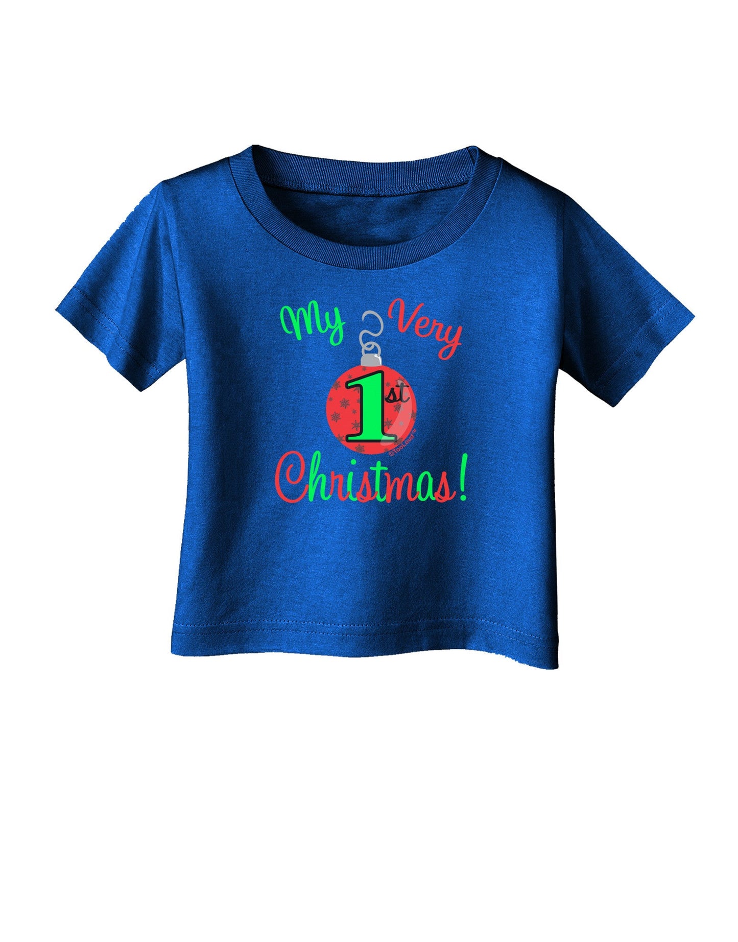 My Very 1st Christmas Infant T-Shirt Dark-Infant T-Shirt-TooLoud-Royal-Blue-06-Months-Davson Sales