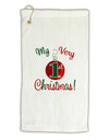 My Very 1st Christmas Micro Terry Gromet Golf Towel 16 x 25 inch-Golf Towel-TooLoud-White-Davson Sales