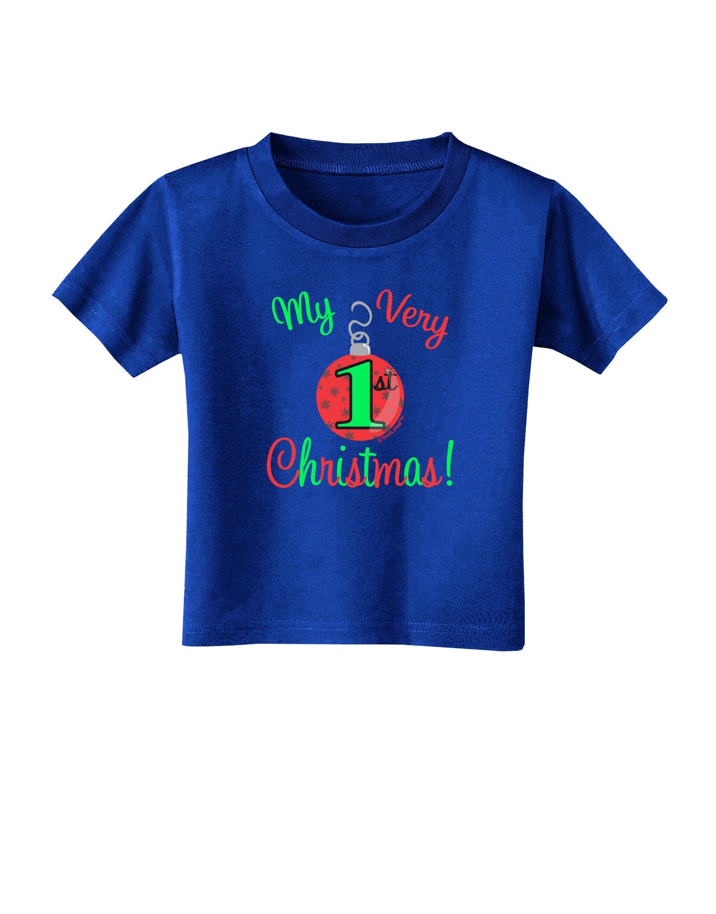 My Very 1st Christmas Toddler T-Shirt Dark-Toddler T-Shirt-TooLoud-Royal-Blue-2T-Davson Sales