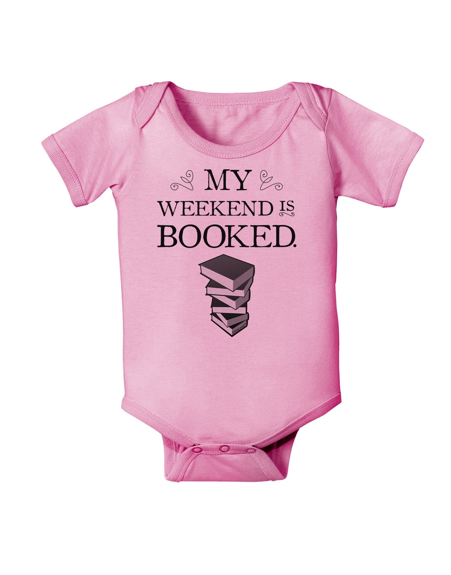 My Weekend Is Booked Baby Romper Bodysuit-Baby Romper-TooLoud-Pink-06-Months-Davson Sales