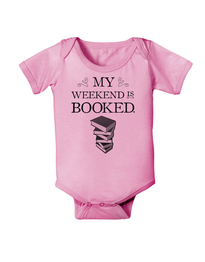 My Weekend Is Booked Baby Romper Bodysuit-Baby Romper-TooLoud-Pink-06-Months-Davson Sales