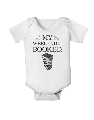 My Weekend Is Booked Baby Romper Bodysuit-Baby Romper-TooLoud-White-06-Months-Davson Sales