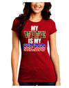 My Wife is My Hero - Armed Forces Juniors Crew Dark T-Shirt by TooLoud-T-Shirts Juniors Tops-TooLoud-Red-Juniors Fitted Small-Davson Sales