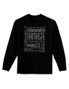 Namaste Rectangle Adult Long Sleeve Dark T-Shirt-TooLoud-Black-Small-Davson Sales