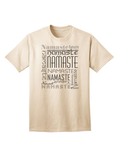 Namaste Rectangle Adult T-Shirt: Premium Quality for the Mindful Shopper-Mens T-shirts-TooLoud-Natural-Small-Davson Sales