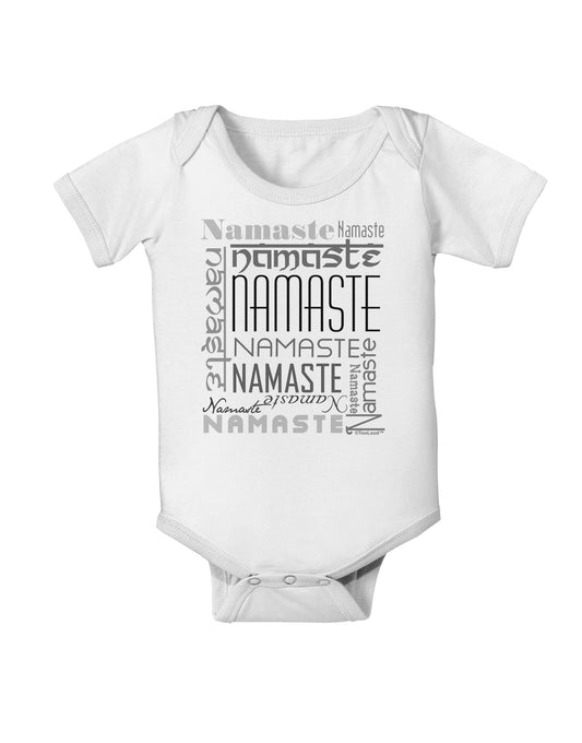 Namaste Rectangle Baby Romper Bodysuit-Baby Romper-TooLoud-White-06-Months-Davson Sales